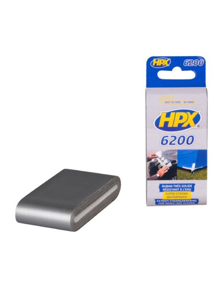 HPX-CS4805-Cinta americana Premium Plus 6200 en formato de bolsillo Plata (48mm x 5m)