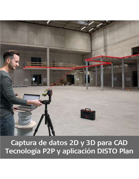 Leica Geosystems-950878-Set Disto X6 + Adaptador + Trípode