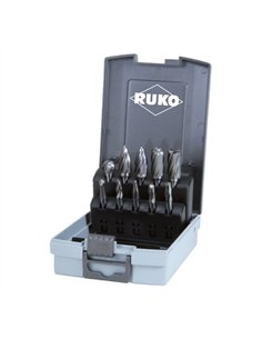 Ruko-116103ARO-Juego 10 fresas metal duro aluminio