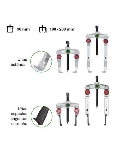 Kukko-K-20-1+S-T-Juego extractores de 2 patas ‘básico de taller’