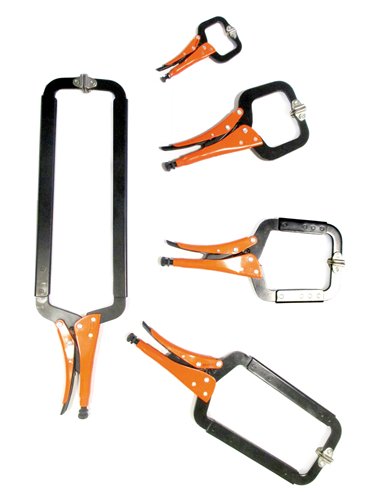 Grip-on-G224-24-589-Sargento de acero cuello de cisne con oscilante (630 mm)