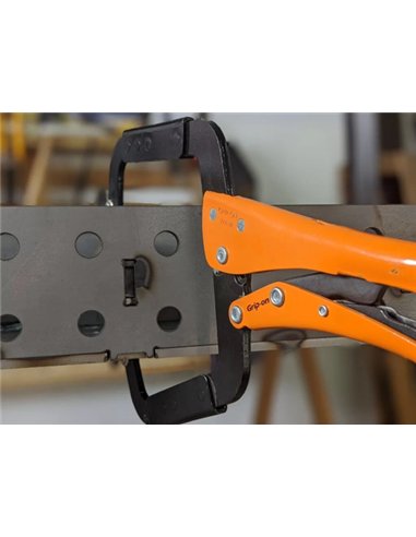 Grip-on-G224-24-589-Sargento de acero cuello de cisne con oscilante (630 mm)