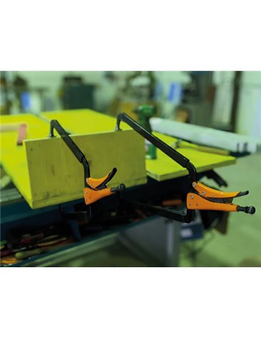 Grip-on-G224-24-589-Sargento de acero cuello de cisne con oscilante (630 mm)