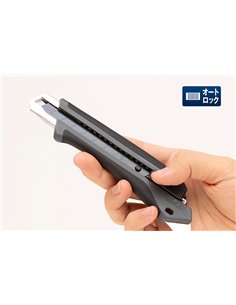 Olfa-L5-AL/GRY-Cúter con bloqueo automático L5 gris 2