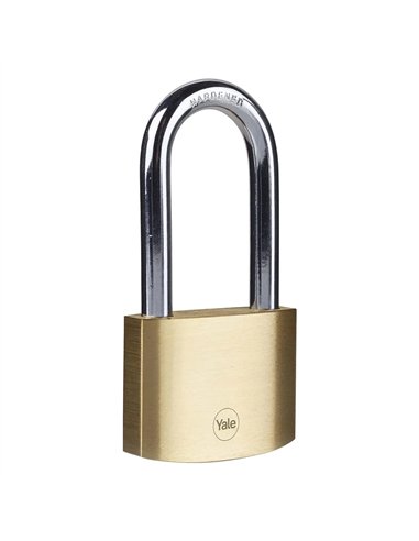 Yale-YPL112250011-Candado de latón arco largo llaves iguales (20 mm y llave KA1)