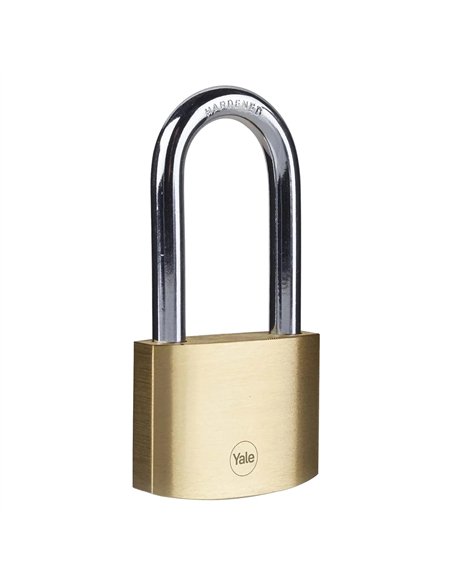 Yale-YPL112250011-Candado de latón arco largo llaves iguales (20 mm y llave KA1)