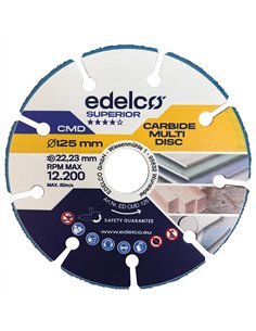 Edelco-EDCMD125-Disco Carburo Multimaterial 125 mm
