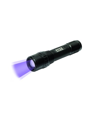 STAK-ST005-Linterna LED 3W + UV con función zoom HORACIO