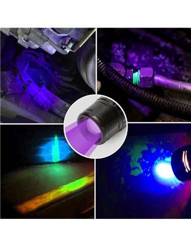 STAK-ST005-Linterna LED 3W + UV con función zoom HORACIO
