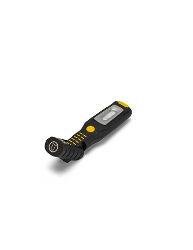 STAK-ST472-Luz de trabajo + linterna LED recargable con ganchos e imán, base regulable, ALAMO