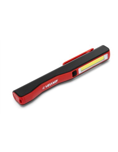 Velamp-IS314-Linterna LED tipo bolígrafo COB 3W + Linterna 1W. Con clip magnética PROLED