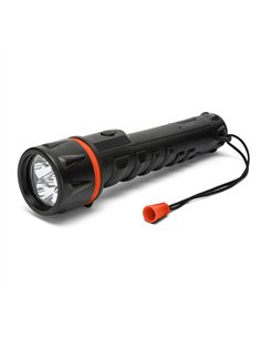 Velamp-IRUB1LED-Linterna LED de goma de 12 lúmenes y 23 cm