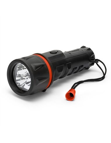 Velamp-IRUB1LED-Linterna LED de goma de 12 lúmenes y 23 cm