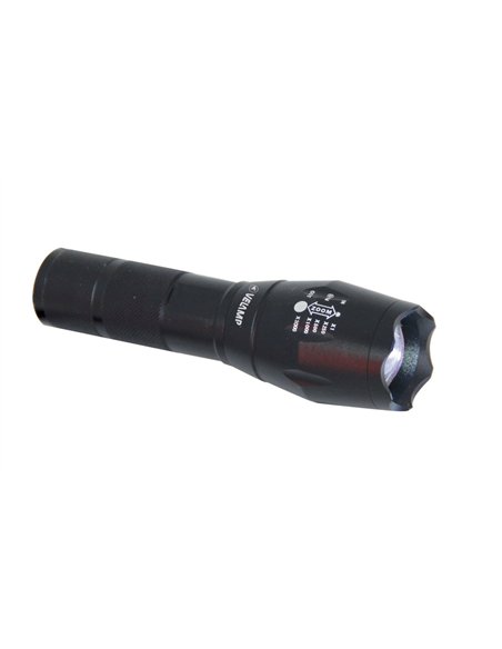 Velamp-IN247-Linterna LED 10W de aluminio con zoom integrado STEEL