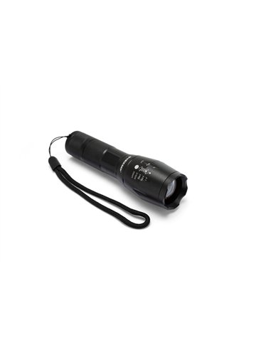Velamp-IN247-Linterna LED 10W de aluminio con zoom integrado STEEL