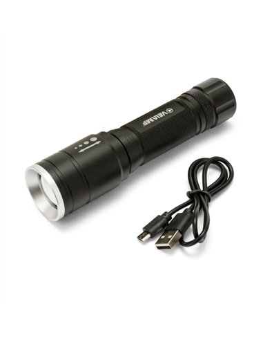 Velamp-IR533-Linterna LED recargable de 5W con función de zoom HUNTER