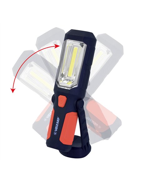 Velamp-IS404-Worklight CO LED 3W LED con gancho, imán y base ajustable TRANSFORMER