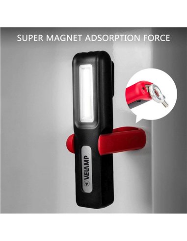 Velamp-IR471-Lampara de taller COB + high power 2x3W multifunción DAVY