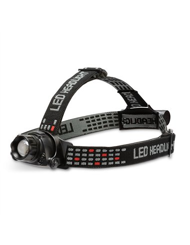 STAK-ST201-Linterna frontal recargable de 10 W y 900 lúmenes, con zoom KAIZER