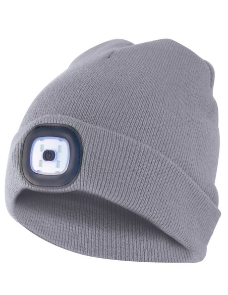 Velamp-CAP01-Gorro con luz LIGHTHOUSE gris