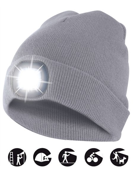 Velamp-CAP03-Gorro con luz LIGHTHOUSE negro