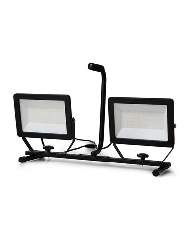 STAK-ST755NG-2 Focos LED sobre Trípode, 2 x 100W, 17.000 Lumen Cable 3m, IP65 MINOS