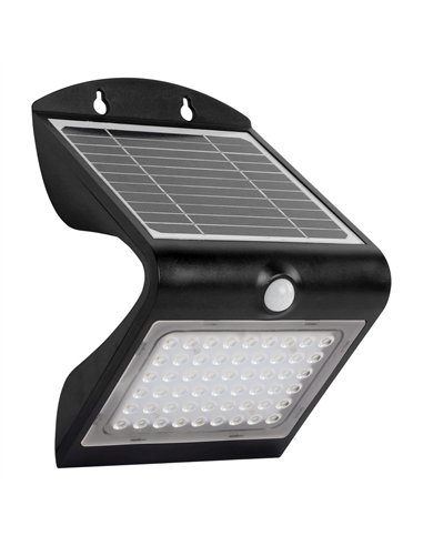 Velamp-SL237-Aplique LED de 4 W (500 lm) con carga solar y sensor de movimiento COLOMBA