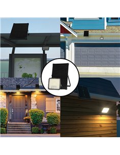 Velamp-SL367-Proyector LED con detector de presencia y panel solar remoto CUBE 9.600 lm 2