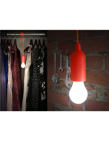 Velamp-IL84-B-Bombilla LED con interruptor de cadena RETRO (azul)