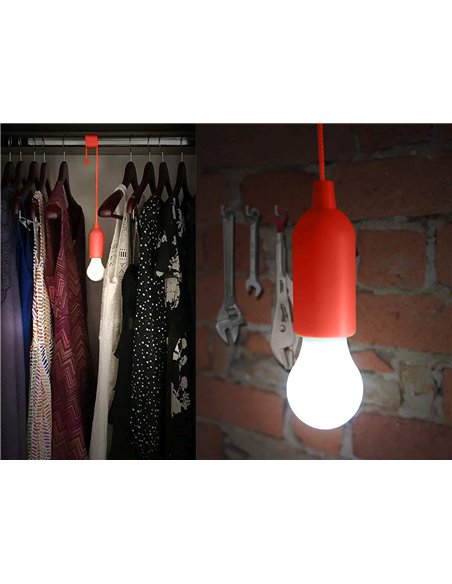 Velamp-IL84-B-Bombilla LED con interruptor de cadena RETRO (azul)