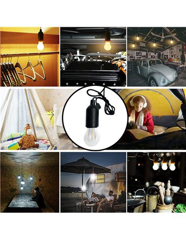 Velamp-IL84-F-Lámpara de filamento LED 2700K con interruptor de cable FILAMENTORETRO