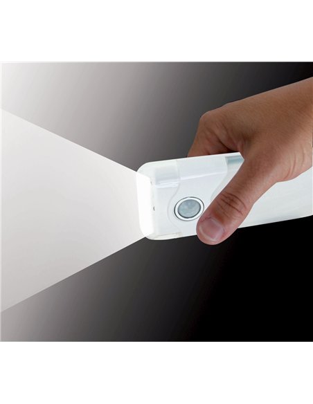 Velamp-R720H-Punto de luz con detección de presencia + luz de emergencia + linterna LED con enchufe europeo horizontal NIGHT GUA