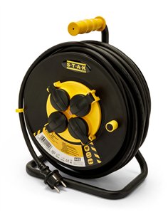 STAK-REELART-DE-25-Enrollacables profesional 4 tomas REELART (25 m)