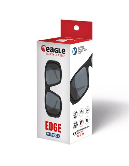 Eagle-EDMIRHW-Gafas de seguridad EDGE con lente solar espejo