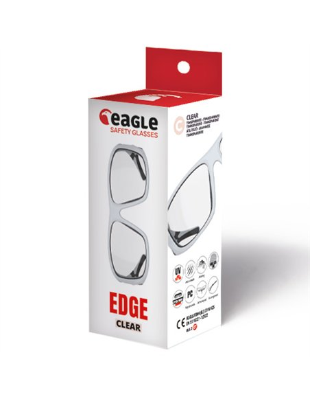 Eagle-EDTRHW-Gafas de seguridad EDGE con lente transparente