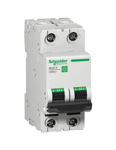SCHNEIDER C60N automatic switch 2 poles 32A 230V type C.