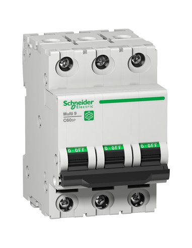 Interruptor automático C60N de SCHNEIDER 3 polos 32A con protección UL1077.