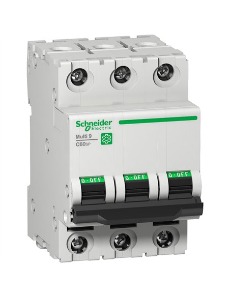 Interruptor automático C60N de SCHNEIDER 3 polos 32A con protección UL1077.