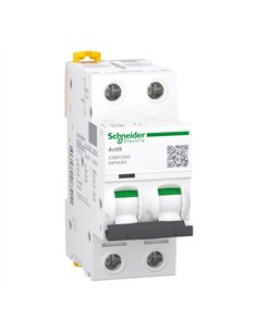 Interruptor automático iC60H 2P 63A - protección de 63 amperios y 2 polos.