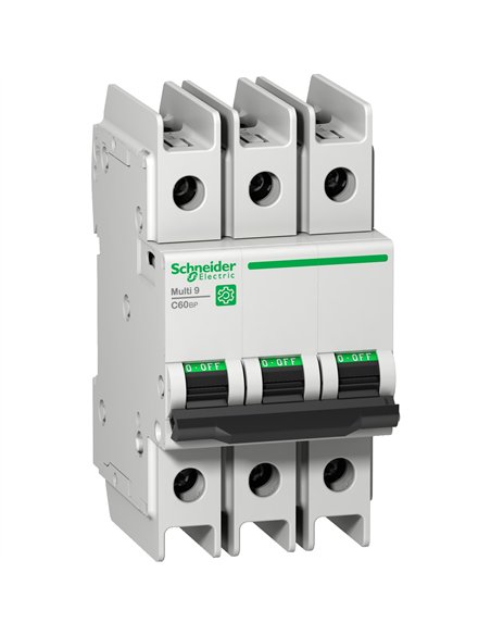 Interruttore automatico SCHNEIDER C60N a 3 poli 6A tipo D, UL489.