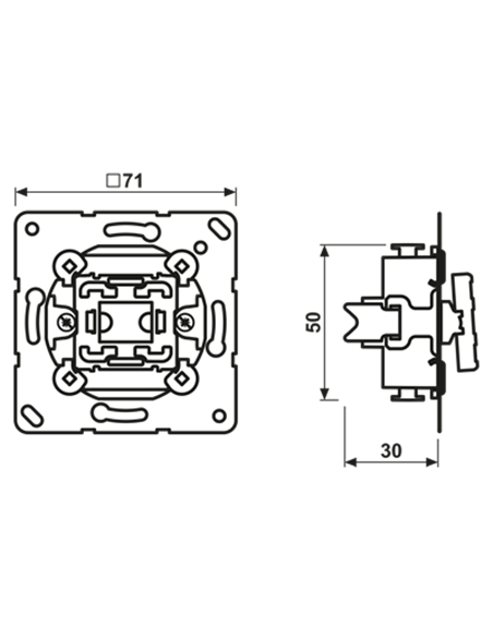 Conmutador 10A JUNG 506 U