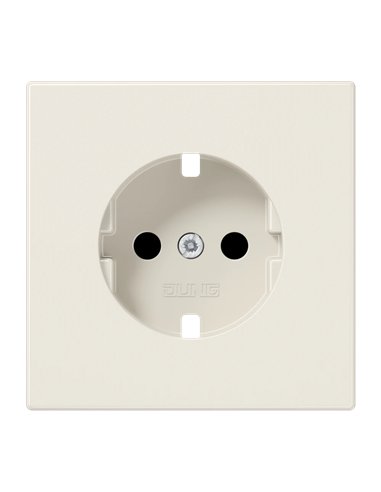 Steckersockelabdeckung schuko 2P + TT IVORY JUNG LS 1520 KI PL