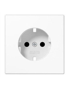 Plug base cover schuko 2P + TT WHITE JUNG LS 1520 KI PL WW