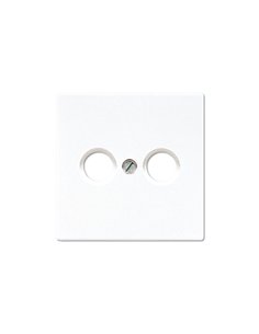 Cover for TV socket WHITE JUNG LS 990 TV WW