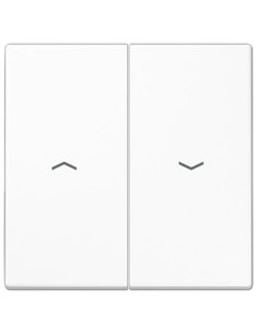 Double key for switch or shutter button WHITE JUNG LS 995 P WW