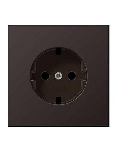 Cache-fiche Schuko 2P + TT DARK JUNG AL 1520 KI PL D