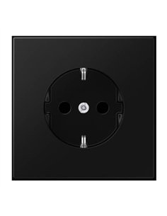 Schuko socket base 16A 250V black JUNG LS1521KISW