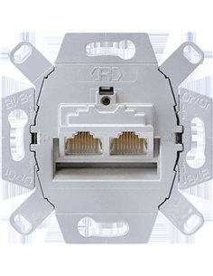 RJ45 socket double category 6 Class A JUNG UAE 8-8 UPOK6