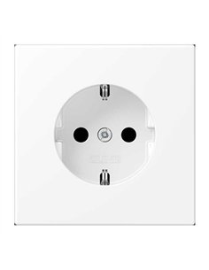 Deutsche Steckdose 16A 250V mattweiß JUNG LS1521KIWWM