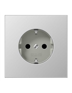German socket outlet 16A 250V aluminum JUNG AL1521KI